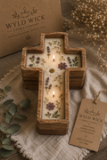 Cross Dough Bowl Candle